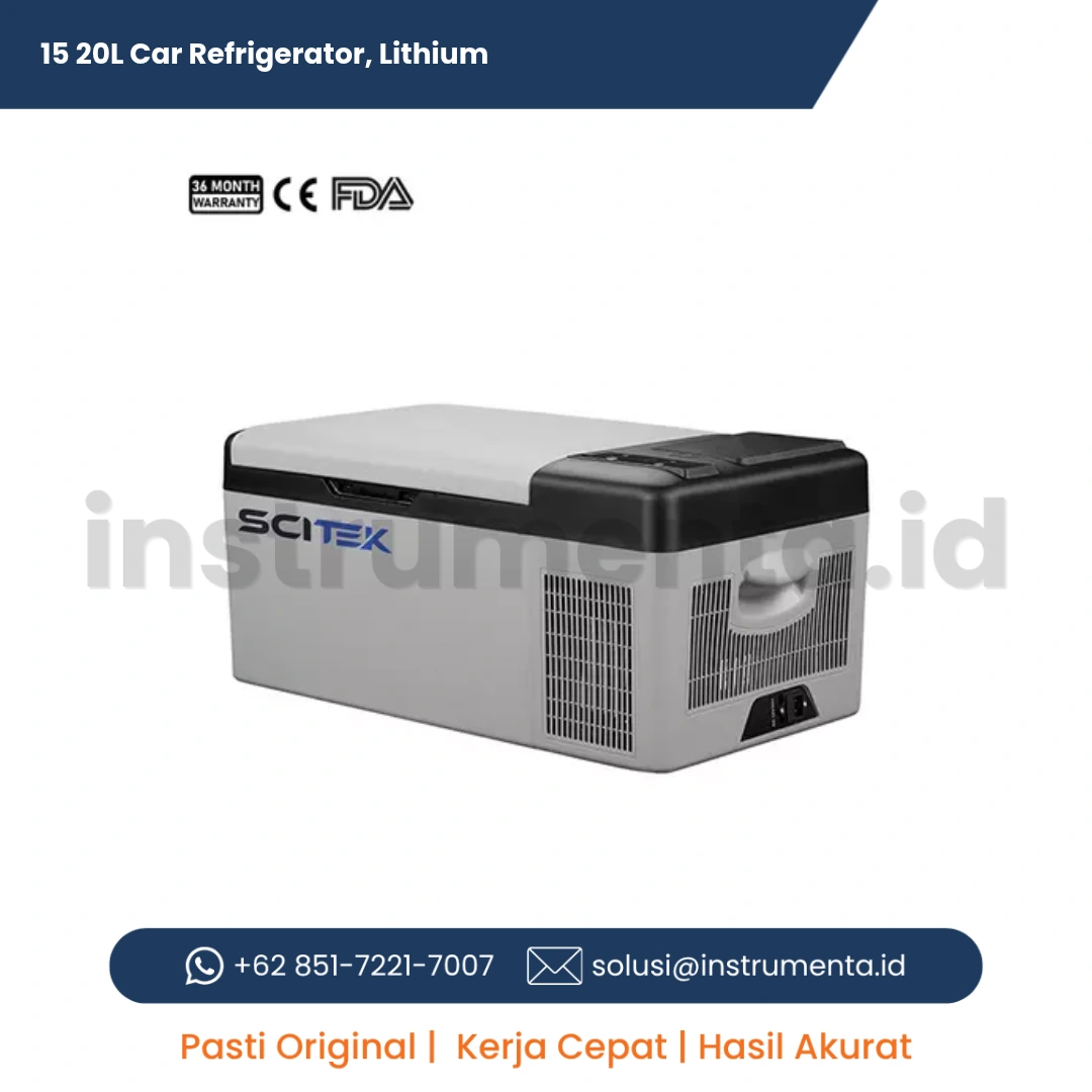 Ready Stock Car Refrigerator Lithium Scitek CR-L Series Kulkas Laboratorium Portable Mini untuk Vaksin dan Sampel Medis